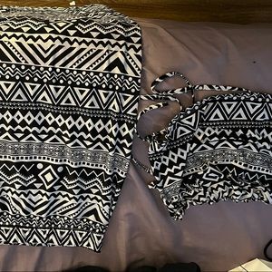 Reb Dolls 2 piece tribal tie up skirt set